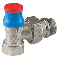 Клапан Giacomini R401TG, угловой, 3/4", 3/4", ВН, хромированный, отвод с герметичной прокладкой