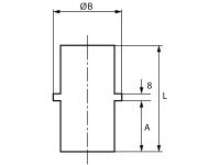 Опора стояка SML Д 150, чугун, без резины