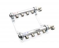 Коллектор Rehau 1", HLV 2, выход-3/4" ЕК, нержавеющая сталь
