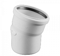 Отвод 15гр. PP Rehau Raupiano Д 160