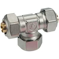 Тройник Giacomini 26 x 3, 16 x 2, 26 x 3, латунь, с цанговым соединением
