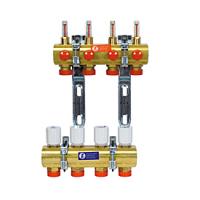 Сборный коллекторный узел Giacomini 1", R553F 6, выход-3/4" ЕК, латунь