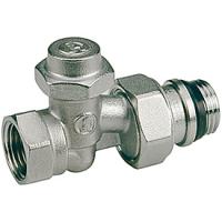Клапан Giacomini R715TG, прямой, 1/2", 1/2", ВН, хромированный, отвод с герметичной прокладкой