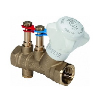 Клапан Giacomini R206B, DN-50, 2", ВВ, 25 бар, без измерительных штуцеров, со сливом