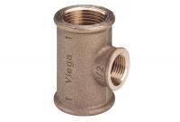 Тройник Viega ВВВ, 3/4", 1/2", 1/2", бронза (RX), переходной