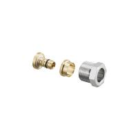 Присоединительный набор Oventrop Н ЕК, 1/2", 16 x 2, латунь, нажимной винт-никелированный