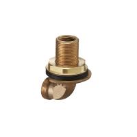 Угольник Oventrop 90гр. Н ЕК-В, 3/4", 1/2", бронза (RX), для прохода через стену, с крепёжным комплектом G 3/4"