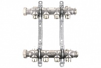 Коллекторная группа Elsen, 1", 2 контура, размер отвода-3/4", без вентилей и расходомеров, нержавеющая сталь
