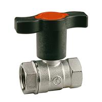 Кран шаровой Giacomini R251TH, 1.1/4", ВВ, ручка-пластиковая удлинённая, хромированный, для труб с термоизоляцией (R251X056)