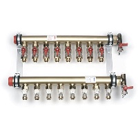 Коллектор промышленный Rehau, 1.1/2", IVKK 6, выход-3/4", латунь