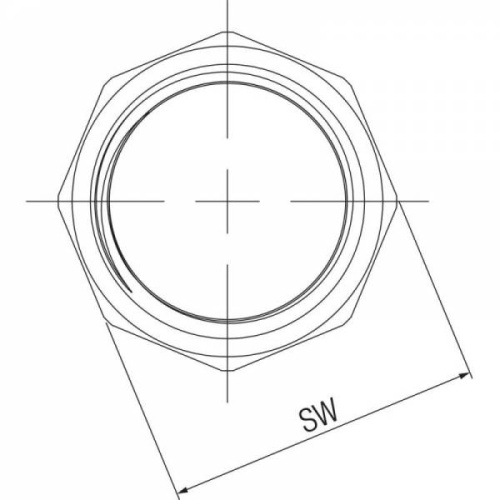 Заглушка Rehau В, 1/2", бронза (RX), для гребёнок