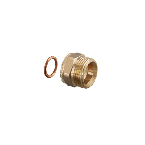 Переход Oventrop В-Н ЕК, 3/4" х 3/4", бронза без покрытия, с плоским уплотнением